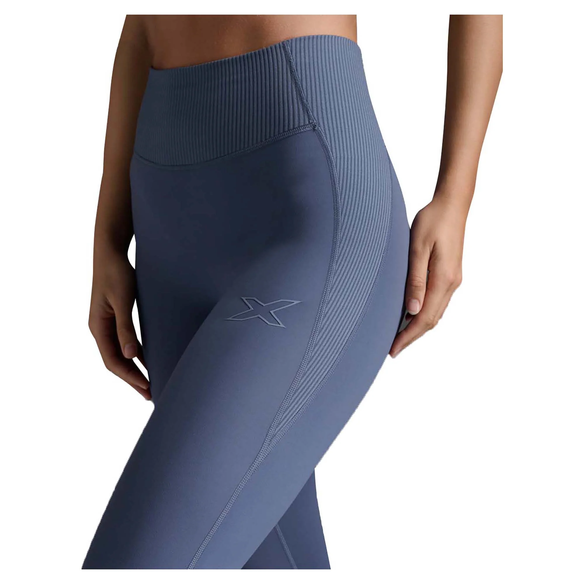 Women's Ribbed Hi-Rise Compression Tights - Image 3