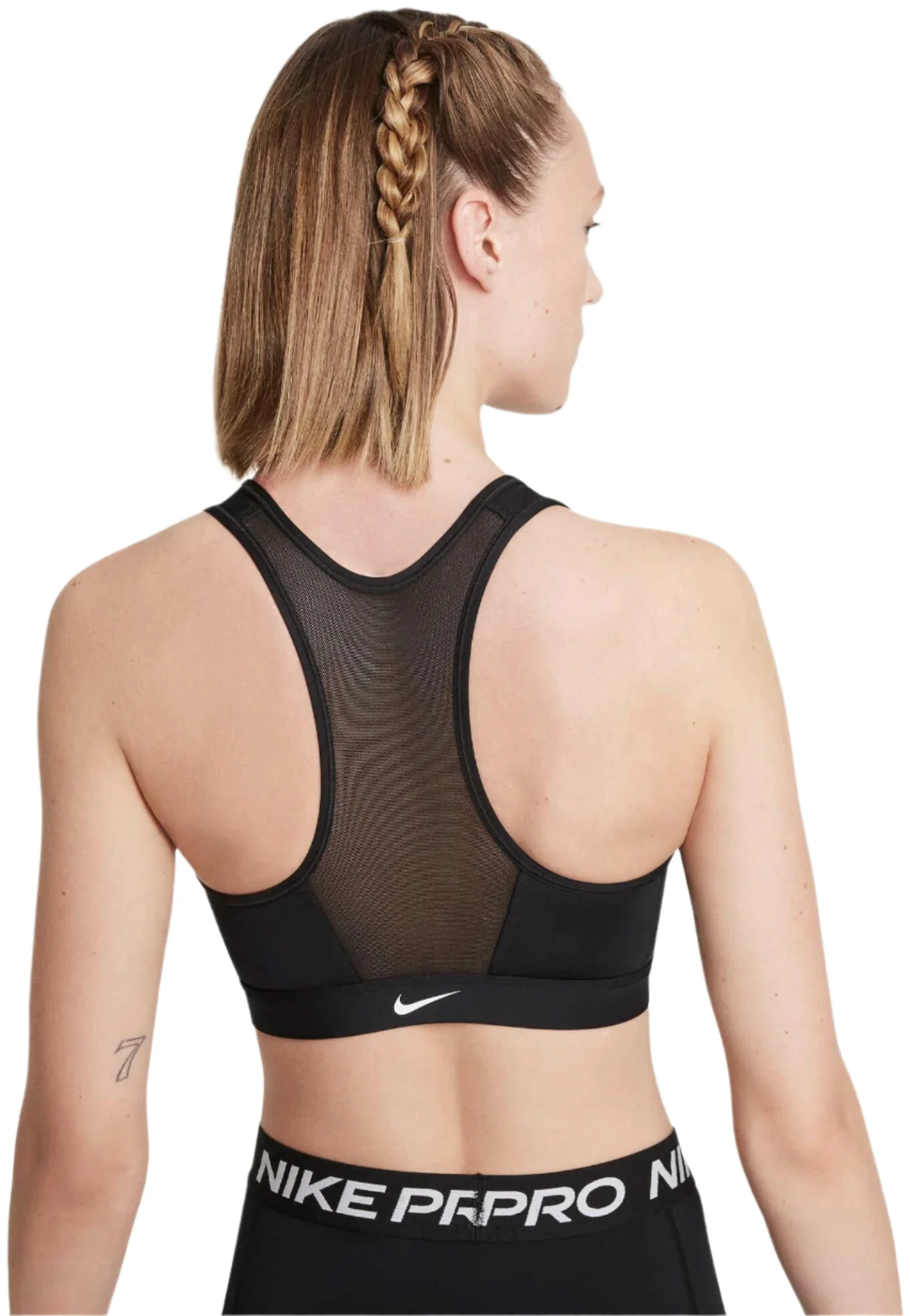 Women's Swoosh Medium-Support Padded Zip-Front Sports Bra - Image 4