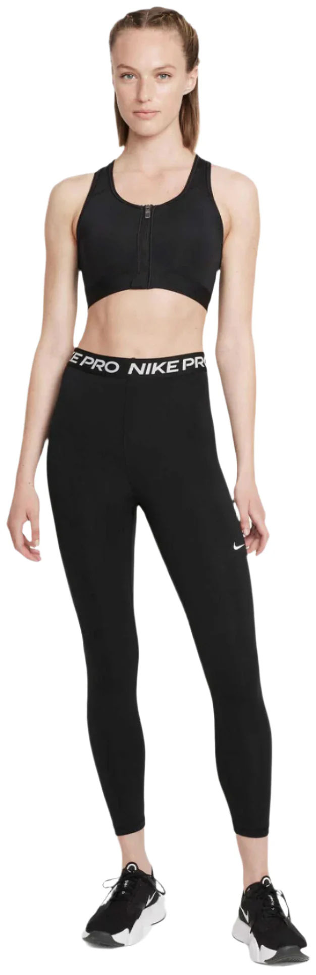 Women's Swoosh Medium-Support Padded Zip-Front Sports Bra - Image 5