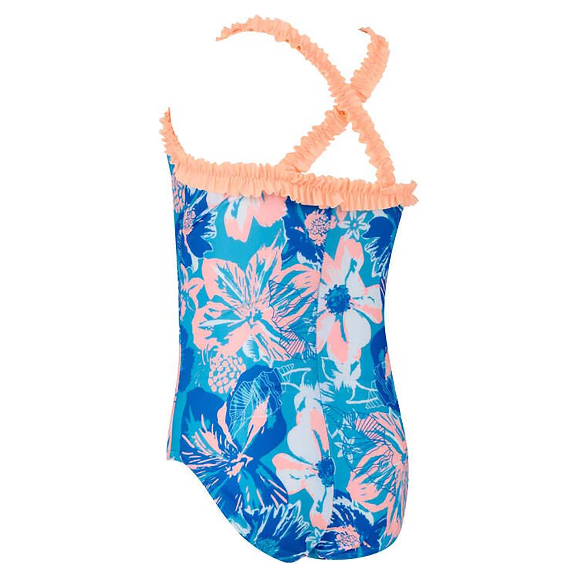Girls Ruffle Crossback One Piece Swimsuit - Image 4