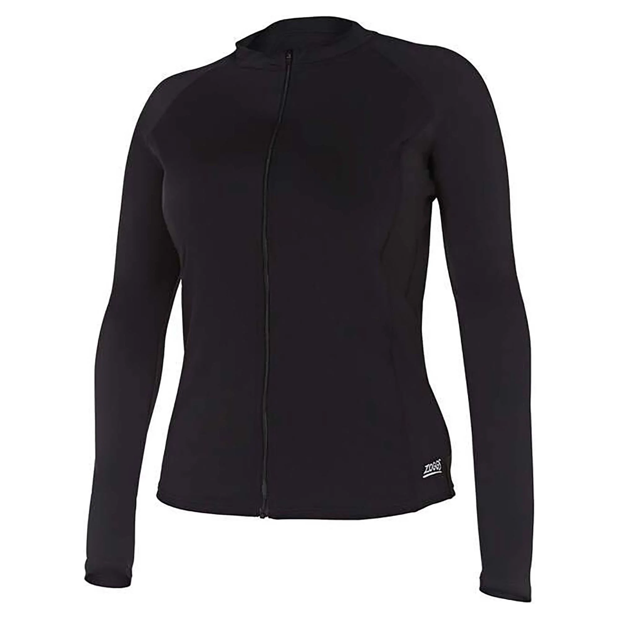 Women's Long Sleeve Zip Sun Top One Piece Swimsuit - Image 3